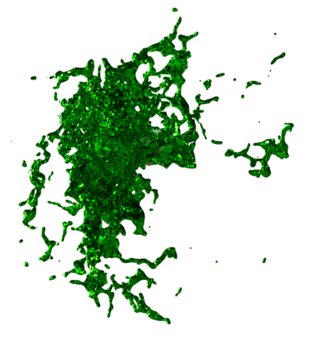 Metal Green Splat